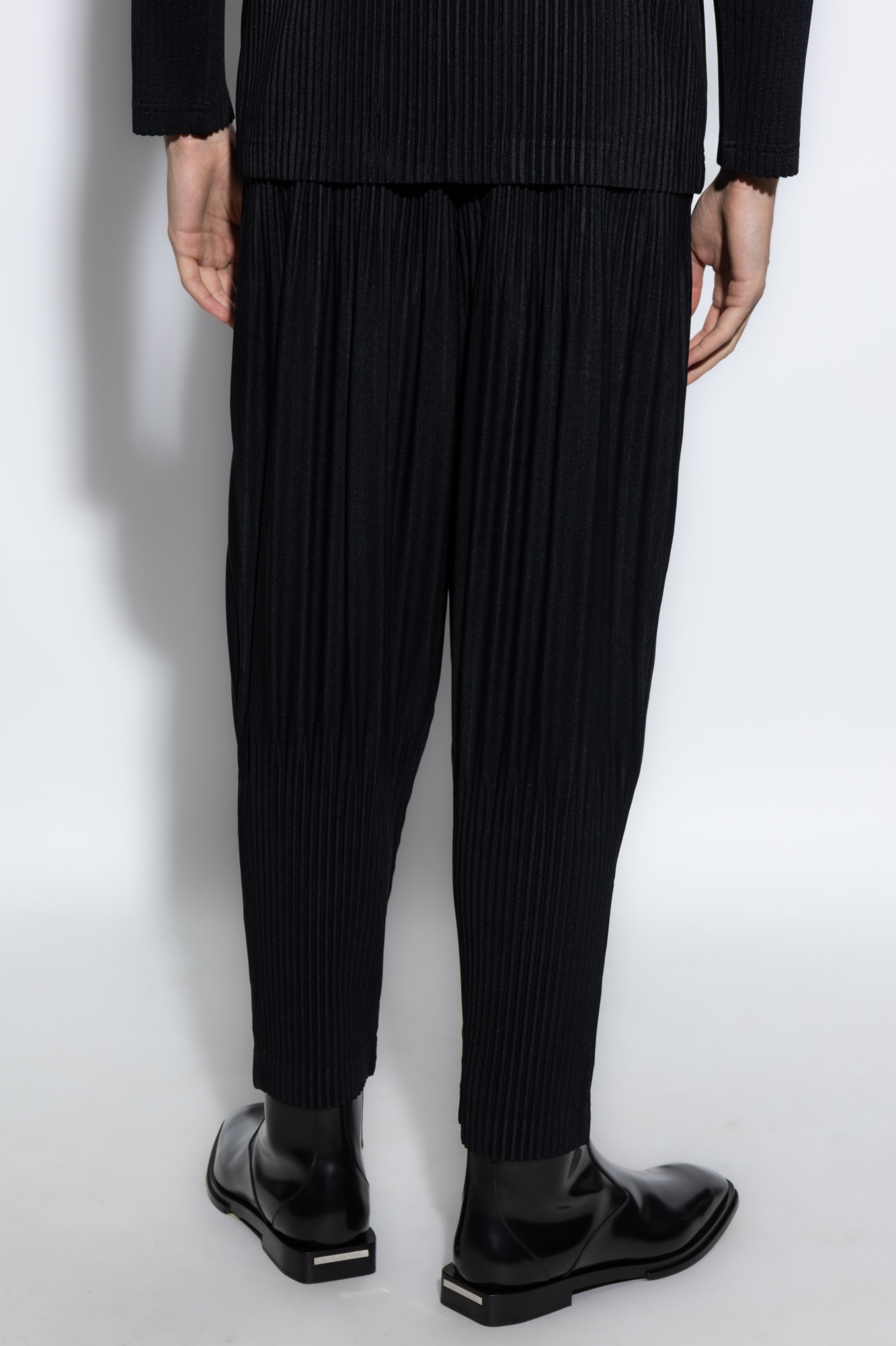 Black Pleated Trousers Homme Plissé Issey Miyake - Vitkac Italy